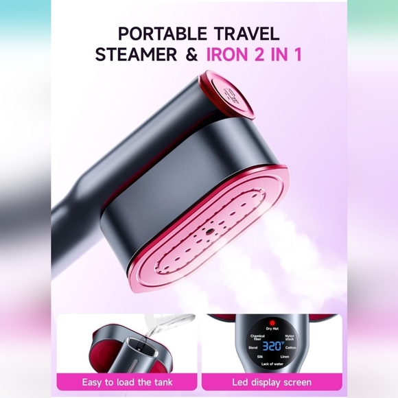 Gray and Pink Hair Dryer with Accessories - Picture 6 of 7